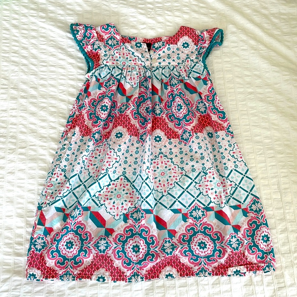 Tea Collection girls printed cap sleeve dress 5
